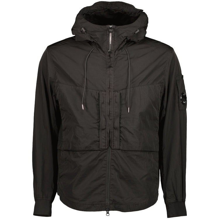 Chrome-R Hooded Lens Overshirt Jacket - Casual Basement
