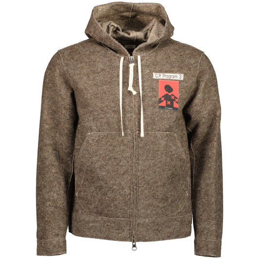 Program_3 Felt Hooded Zipped Overshirt - Casual Basement