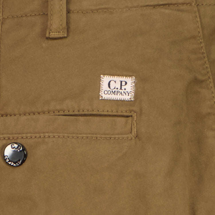 Stretch Satin Logo Patch Cargos - Casual Basement