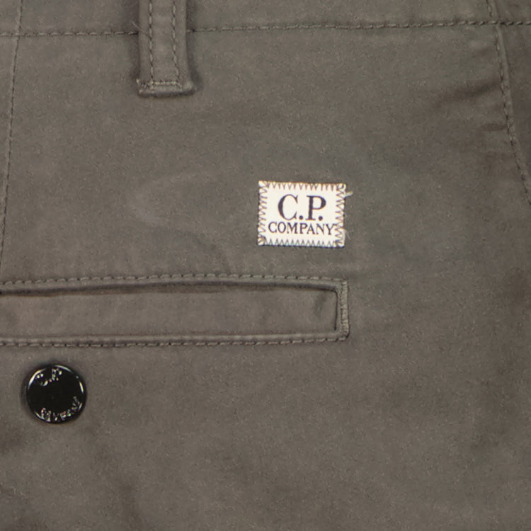 Stretch Satin Logo Patch Cargos - Casual Basement