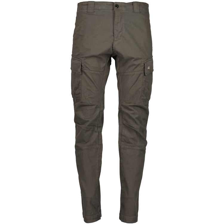 Stretch Satin Logo Patch Cargos - Casual Basement