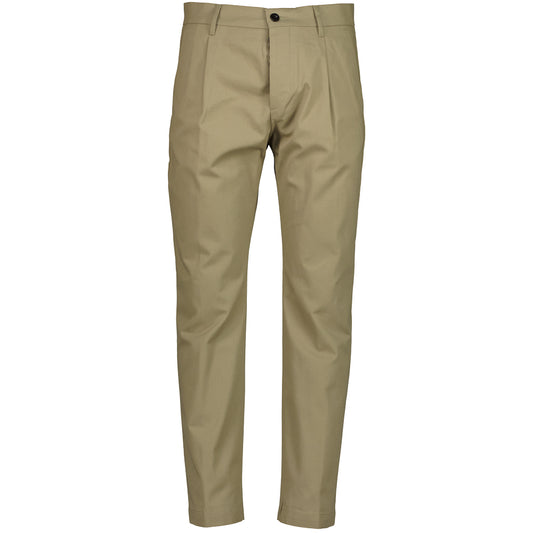 Loose Fit Twill Trousers - Casual Basement