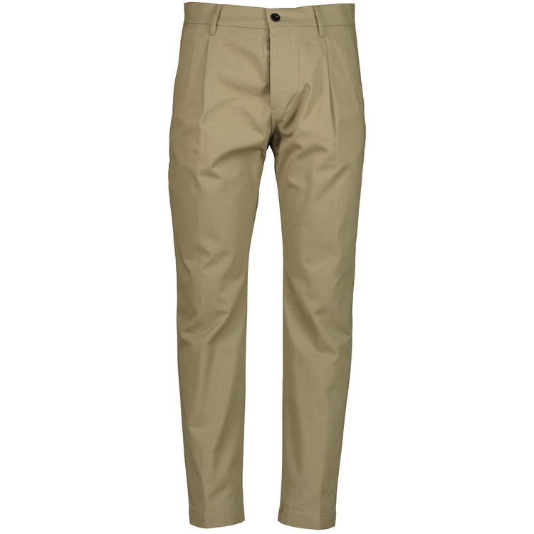 Loose Fit Twill Trousers - Casual Basement