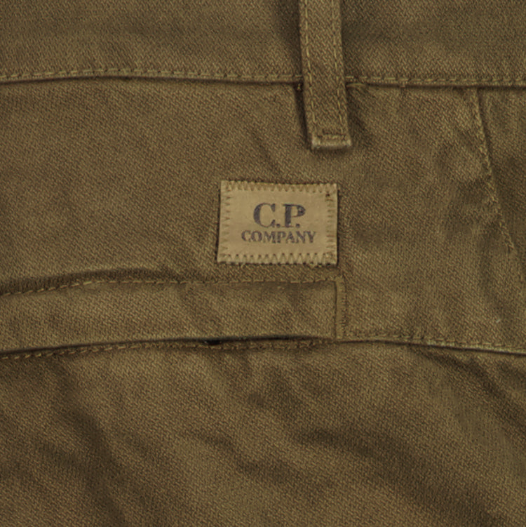 Military Twill Logo Patch Trousers - Casual Basement
