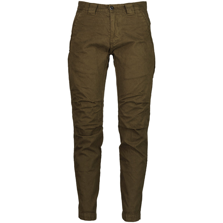 Military Twill Logo Patch Trousers - Casual Basement