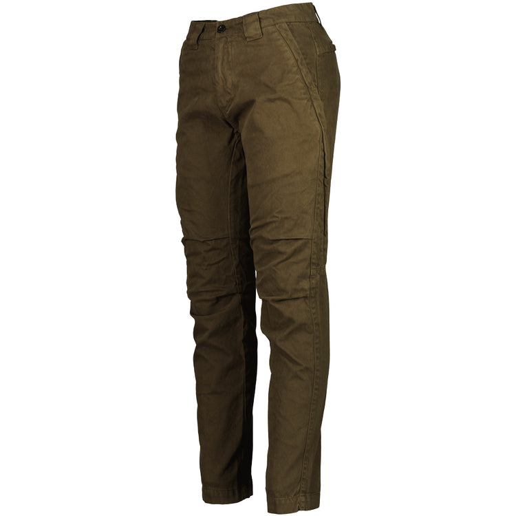Military Twill Logo Patch Trousers - Casual Basement