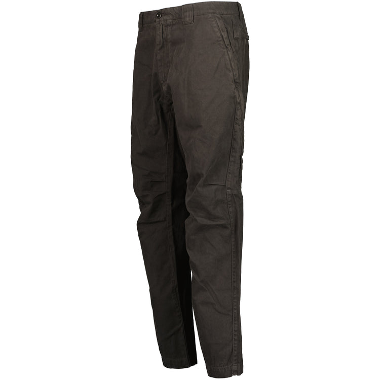 Military Twill Logo Patch Trousers - Casual Basement