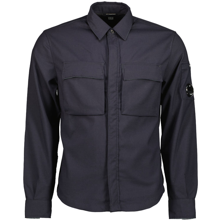 Wool Gabardine Lens Shirt - Casual Basement