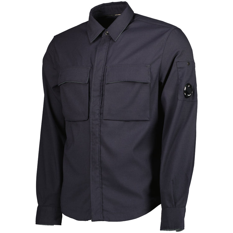 Wool Gabardine Lens Shirt - Casual Basement