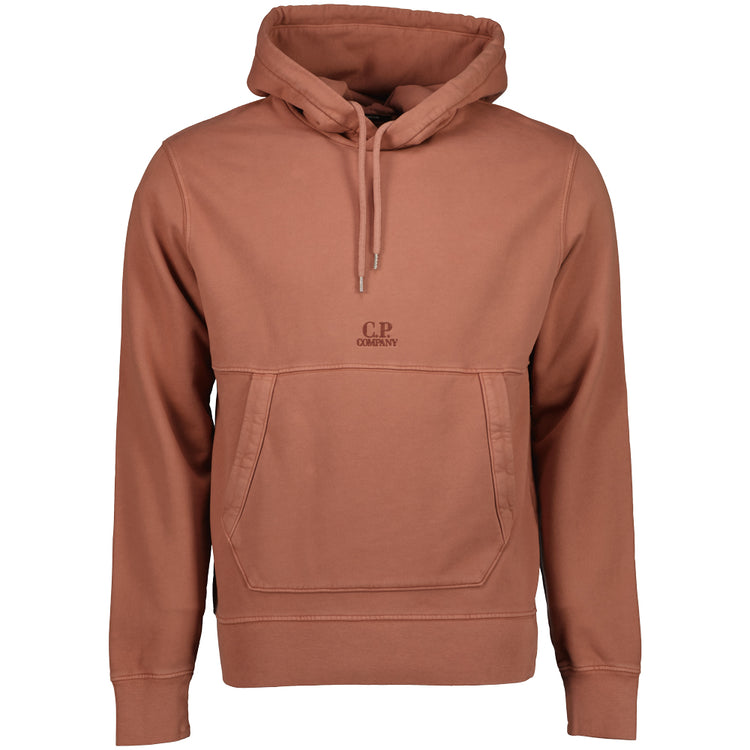Brushed Fleece Resist Dyed Logo Hoodie - Casual Basement