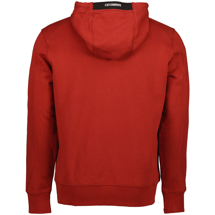 Diagonal Raised Fleece Lens Hoodie - Casual Basement