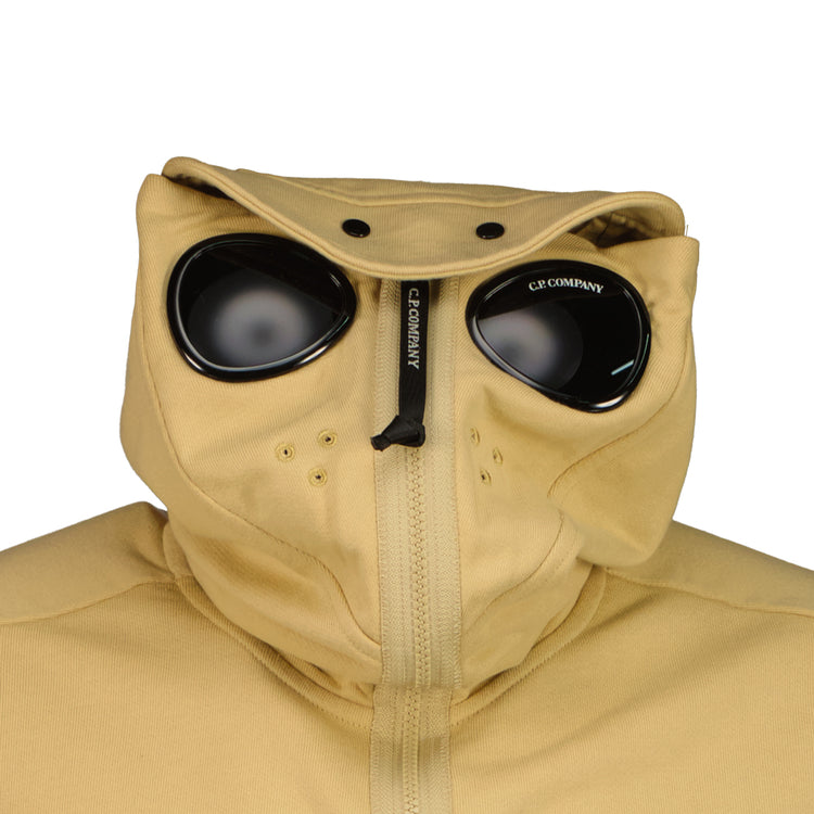 Hooded Explorer Goggle Zip Up Sweatshirt - Casual Basement