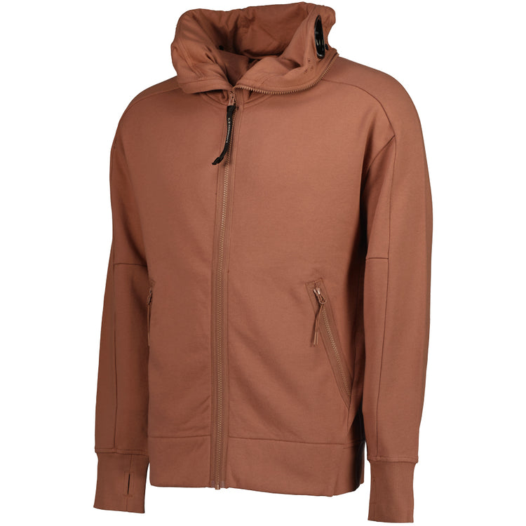 Hooded Explorer Goggle Zip Up Sweatshirt - Casual Basement