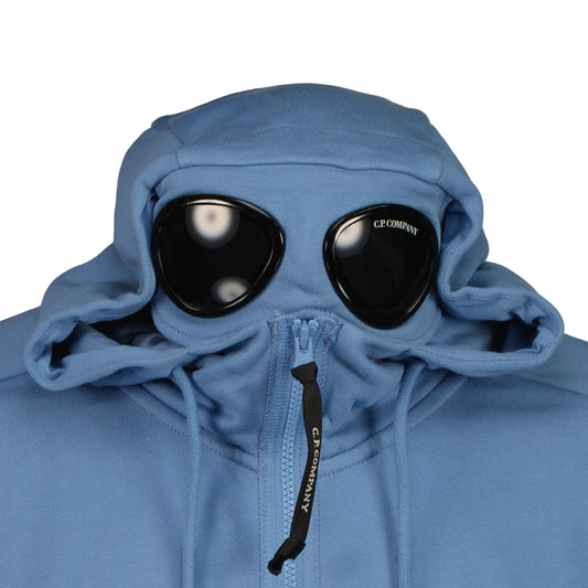 Zip Up Goggle Hooded Sweatshirt - Casual Basement