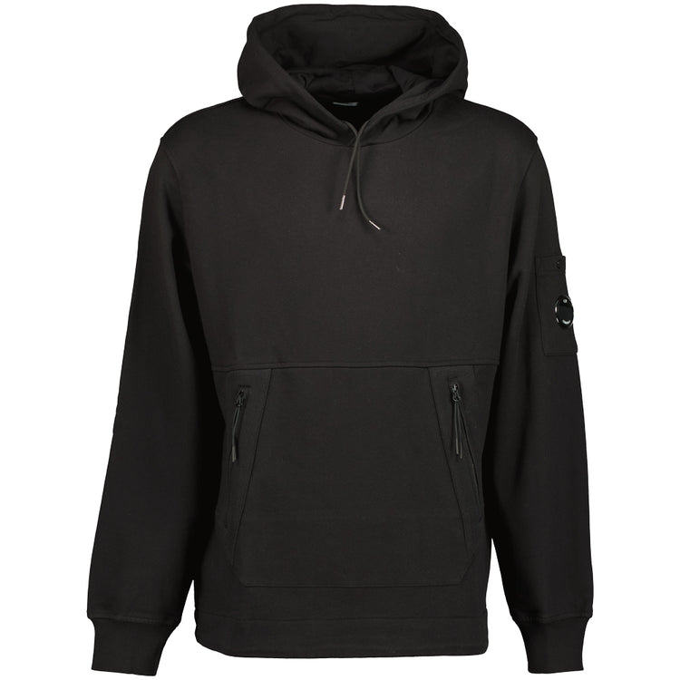 Diagonal Raised Fleece Lens Hoodie - Casual Basement