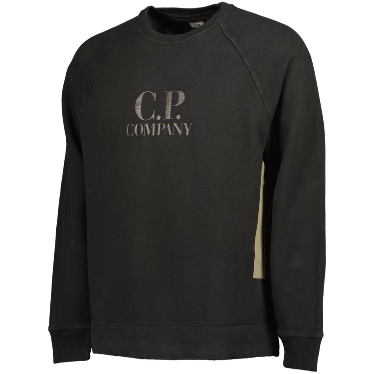 Diagonal Fleece Logo Sweatshirt - Casual Basement