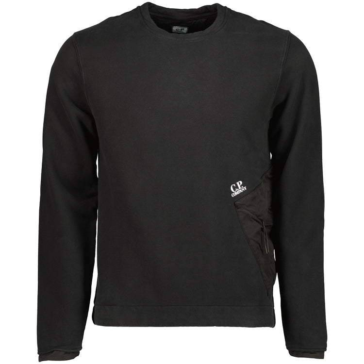 Diagonal Fleece Pocket Sweatshirt - Casual Basement