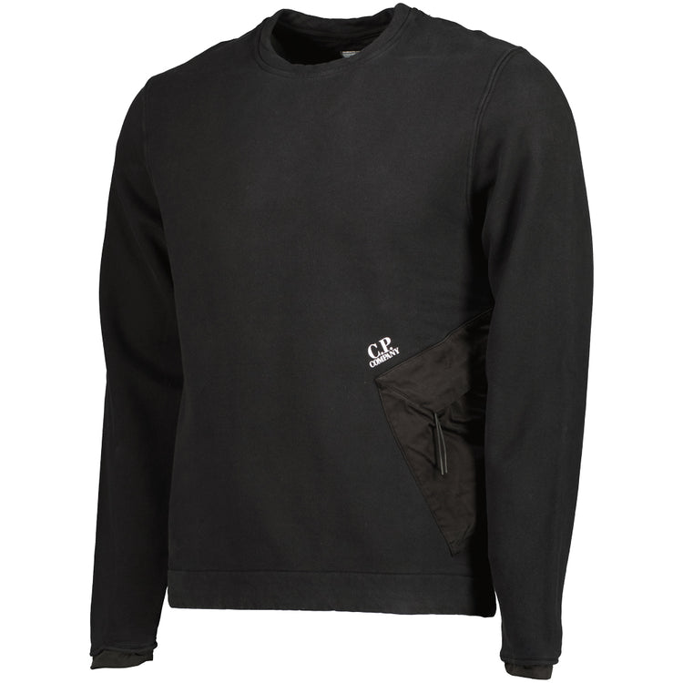 Diagonal Fleece Pocket Sweatshirt - Casual Basement