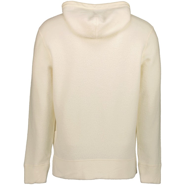 Wool Polar Fleece Logo Hoodie - Casual Basement