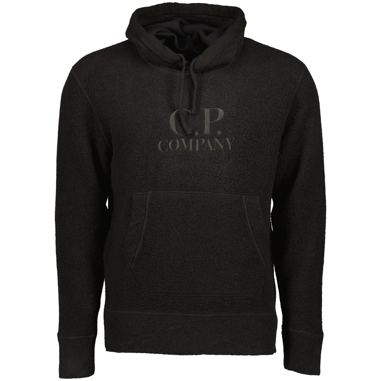 Wool Polar Fleece Logo Hoodie - Casual Basement