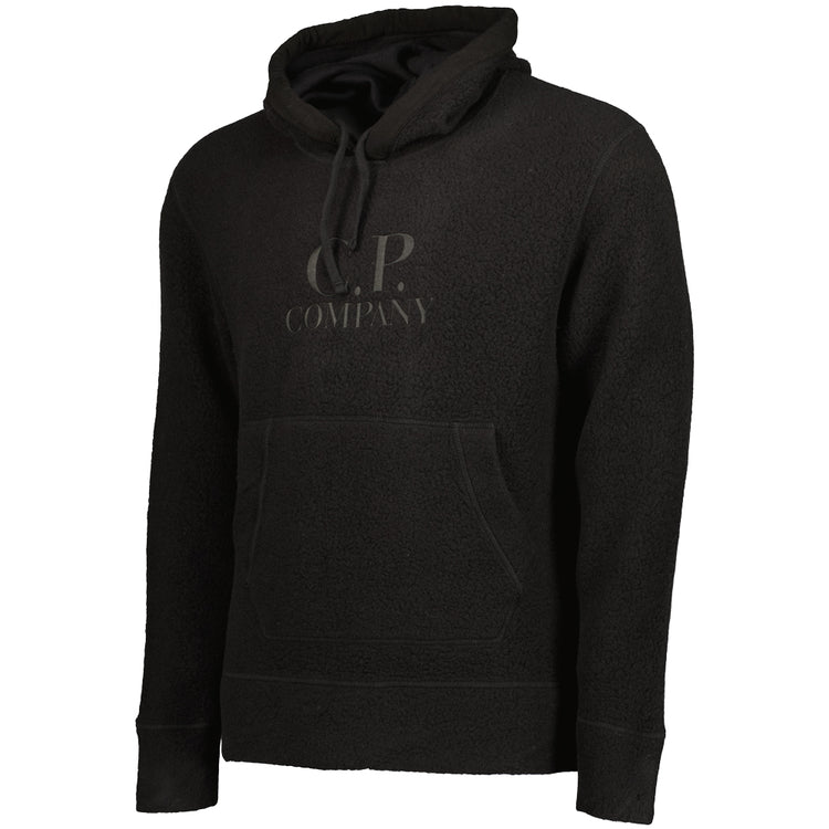 Wool Polar Fleece Logo Hoodie - Casual Basement