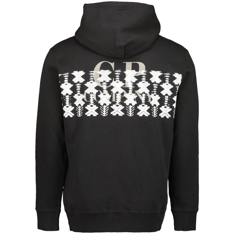 Brushed Fleece Graphic Logo Hoodie - Casual Basement