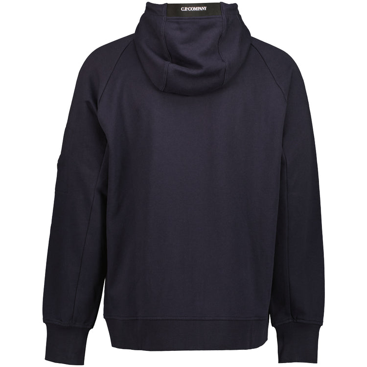 Diagonal Raised Fleece Lens Zip Hoodie - Casual Basement