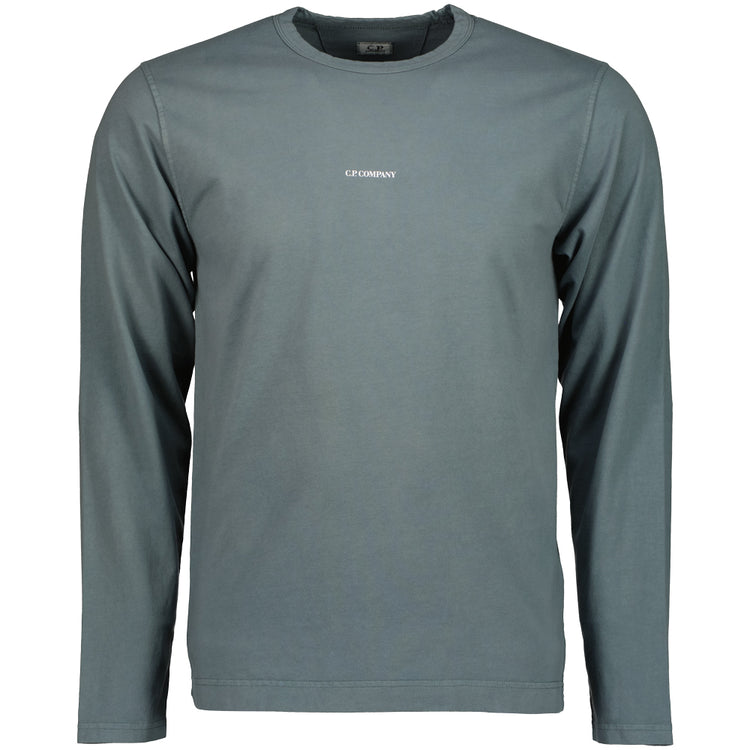 Long Sleeve Logo Print T-Shirt - Casual Basement