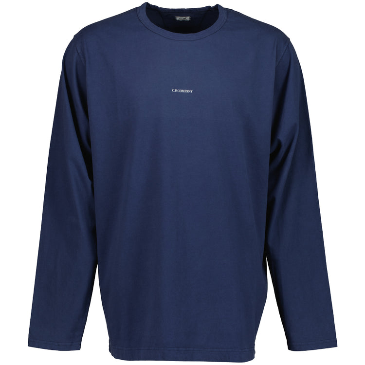 Long Sleeve Logo Print T-Shirt - Casual Basement