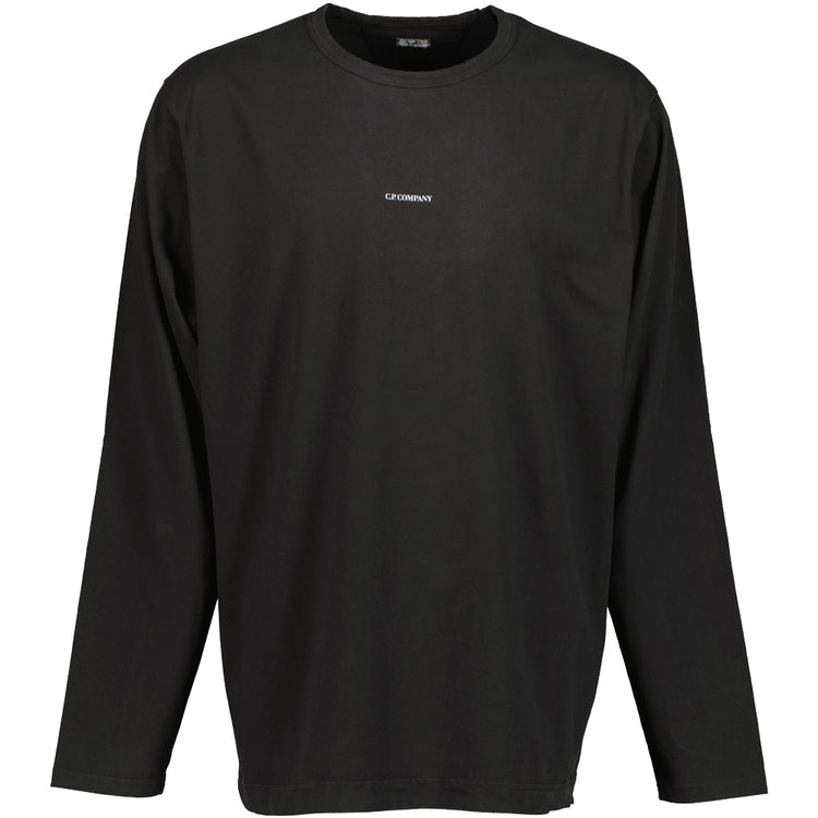 Long Sleeve Logo Print T-Shirt - Casual Basement