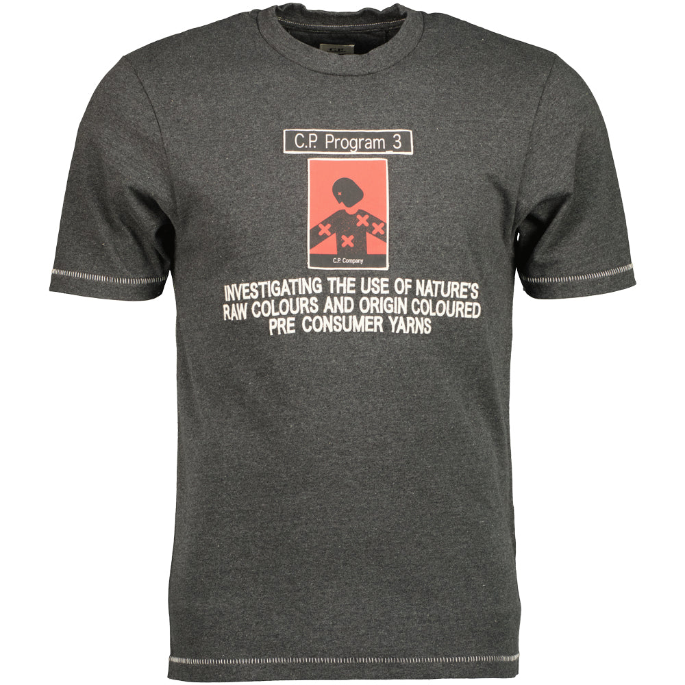 C.P. Company | Recycled Jersey Program_3 T-Shirt - Anthracite