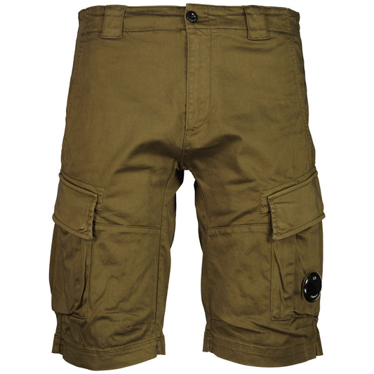 Satin Stretch Lens Cargo Shorts - Casual Basement