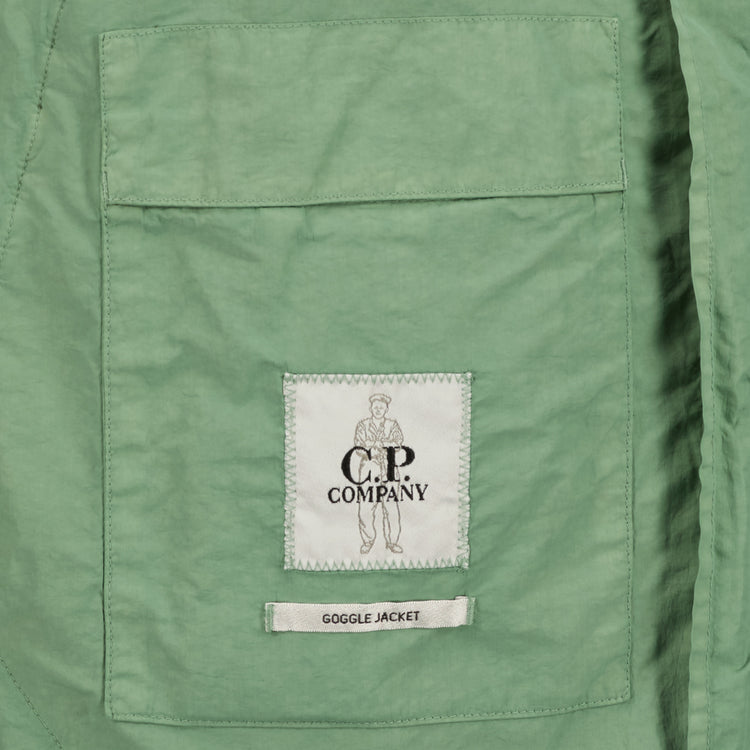 Flatt Nylon Goggle Hooded Overshirt Jacket - Casual Basement