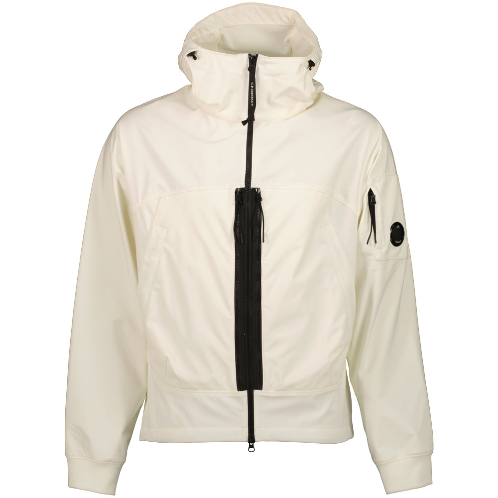 C.P. Company | Shell-R Hooded Lens Jacket - Gauze White