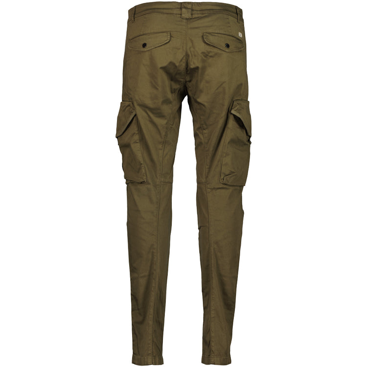 Stretch Satin Lens Cargo Pants