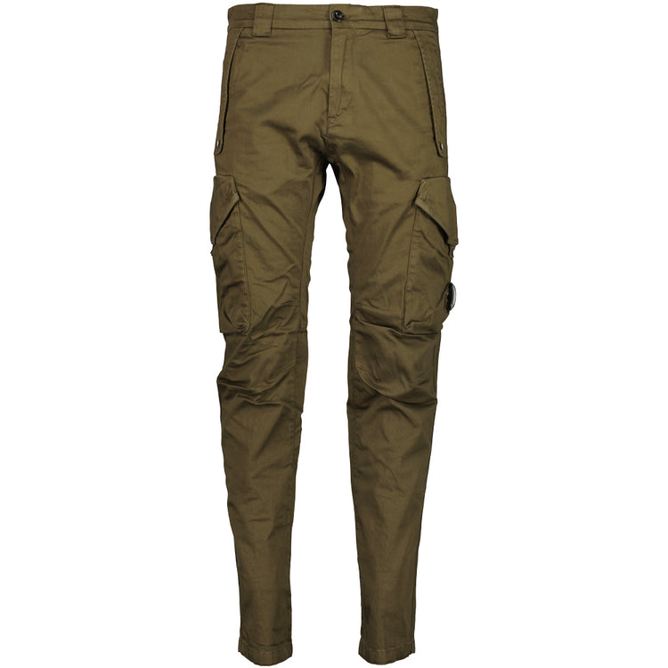Stretch Satin Lens Cargo Pants