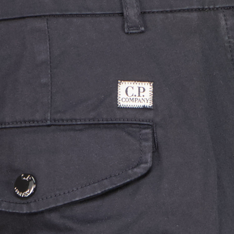 Stretch Satin Lens Cargo Pants