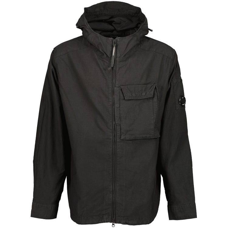 Ottoman Zip Up Lens Overshirt
