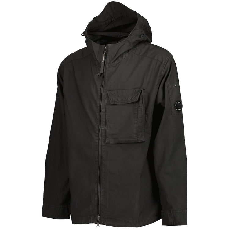 Ottoman Zip Up Lens Overshirt