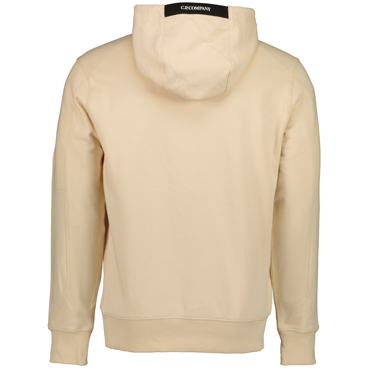 Diagonal Raised Fleece Lens Hoodie