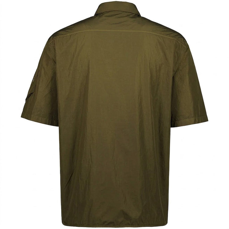 Chrome-R Short Sleeve Lens Overshirt - Casual Basement