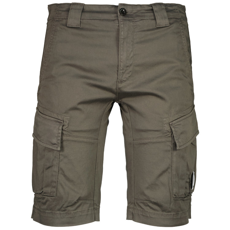 Satin Stretch Lens Cargo Shorts - Casual Basement