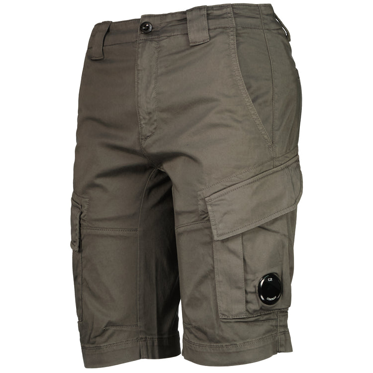 Satin Stretch Lens Cargo Shorts - Casual Basement