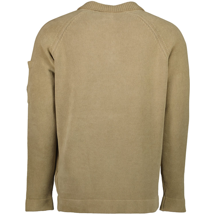 Chenille Polo Collar Lens Knit - Casual Basement