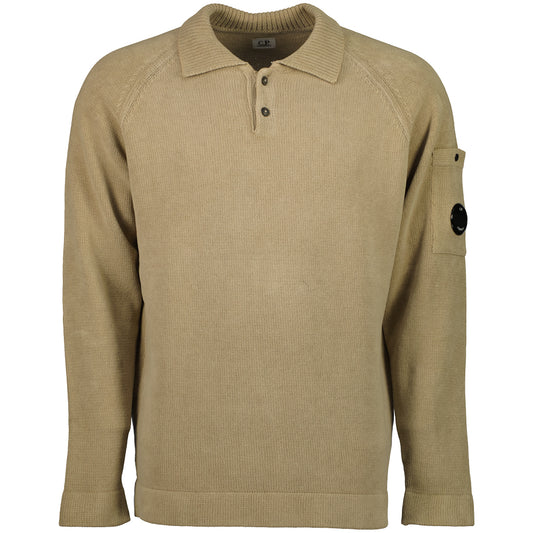 Chenille Polo Collar Lens Knit - Casual Basement