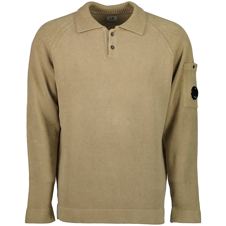 Chenille Polo Collar Lens Knit - Casual Basement