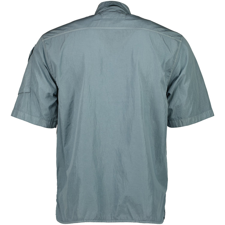 Chrome-R Short Sleeve Lens Overshirt - Casual Basement