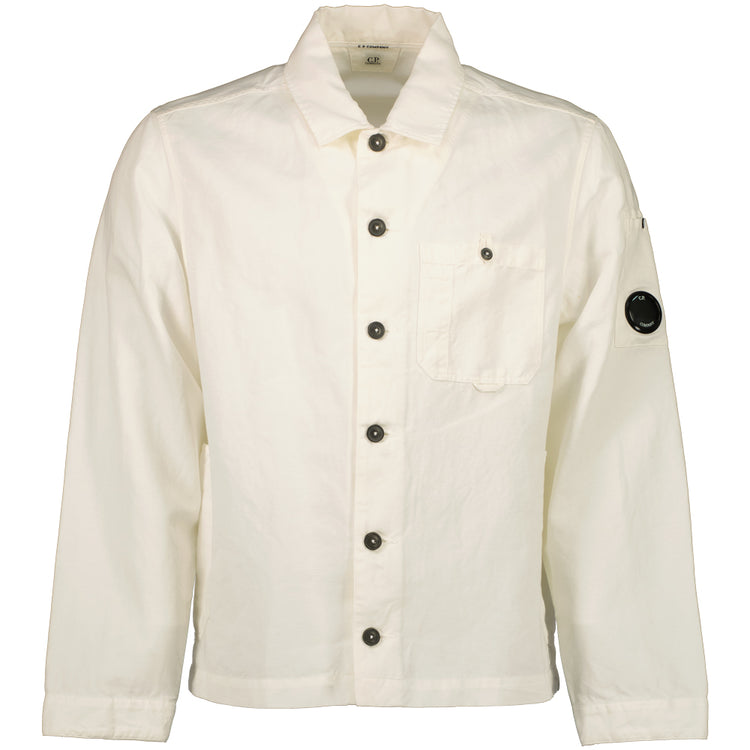 Cotton/Linen Lens Overshirt - Casual Basement