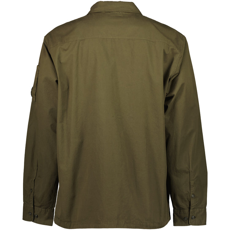 Gabardine Zip Up Lens Overshirt - Casual Basement
