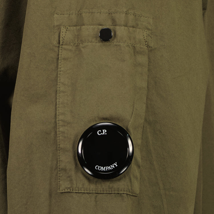 Gabardine Zip Up Lens Overshirt - Casual Basement